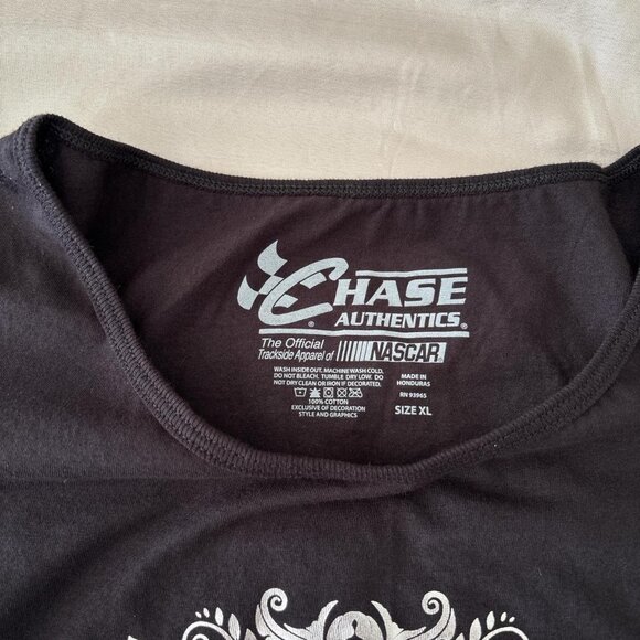 Dale Jr. Speed Diva black with shiny silver lettering tee. Women's size XL. - Picture 5 of 7